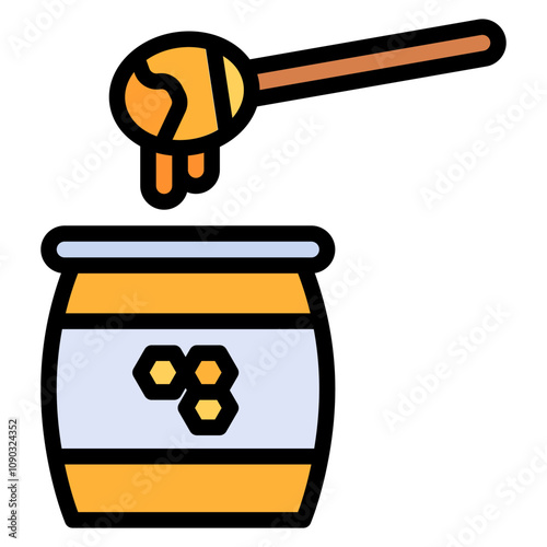 Honey icon vector image. Can be used for Agriculture.