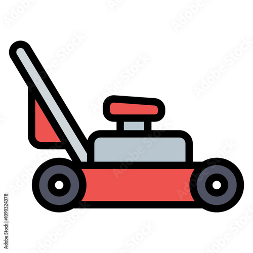 Lawnmover icon vector image. Can be used for Agriculture.