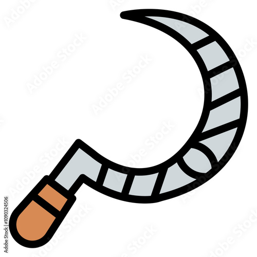 Sickle icon vector image. Can be used for Agriculture.