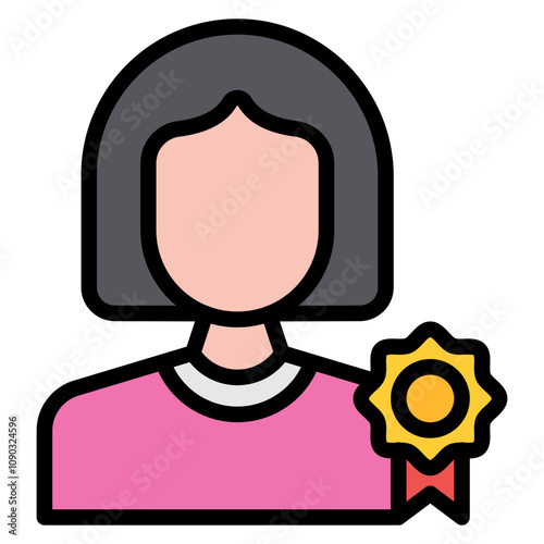 Ambassador icon vector image. Can be used for Video Blog.