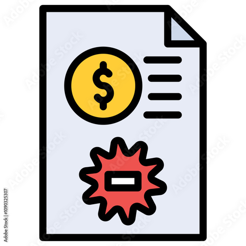 Agreement icon vector image. Can be used for Documents And Files.