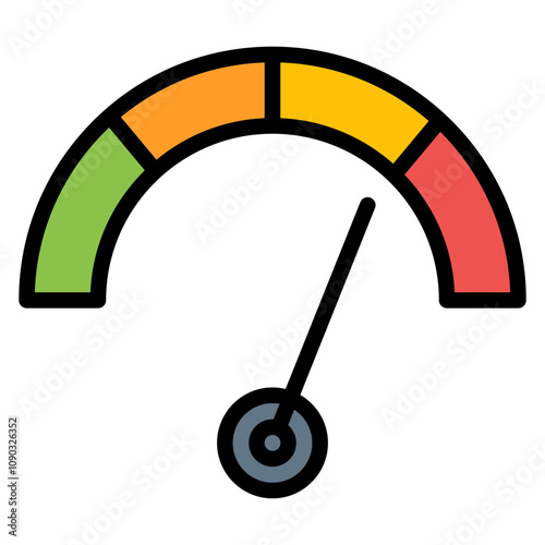 FICO Score icon vector image. Can be used for Credit And Loan.
