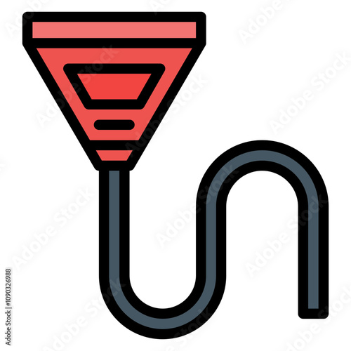 Beer Bong icon vector image. Can be used for Bar.