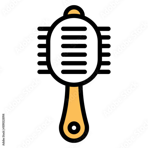Baby hairbrush icon vector image. Can be used for Maternity.