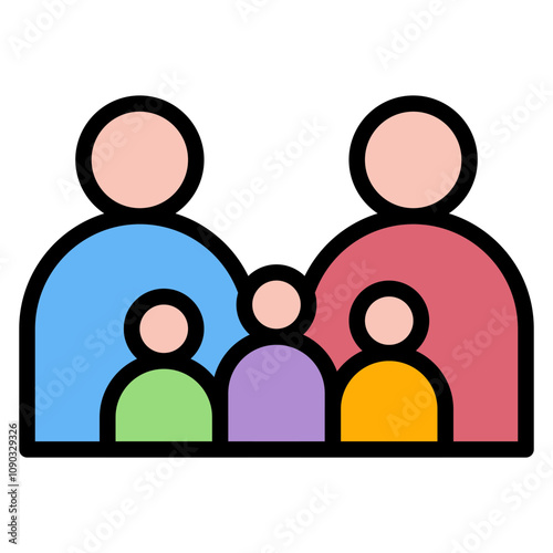 Family icon vector image. Can be used for Maternity.