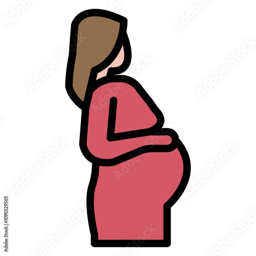 Maternity icon vector image. Can be used for Maternity.