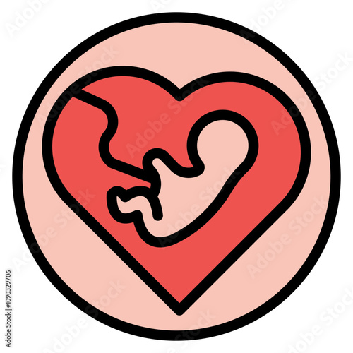 Pregnancy icon vector image. Can be used for Maternity.