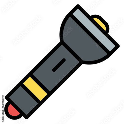 Flash Light icon vector image. Can be used for Crime Investigation.