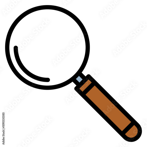 Magnifying Glass icon vector image. Can be used for Crime Investigation.
