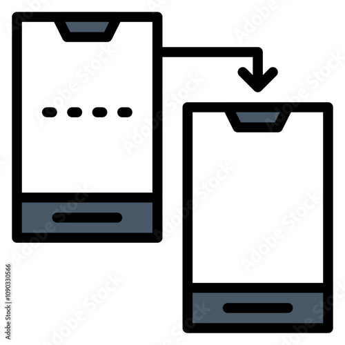 Phone Cloning icon vector image. Can be used for Crime Investigation.