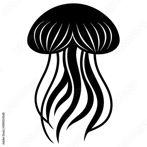 jellyfish on white