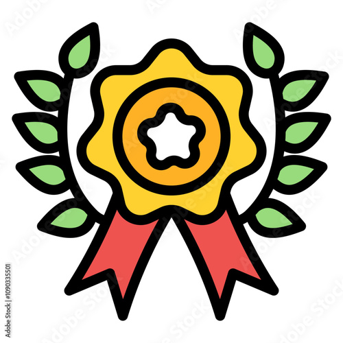 Outstanding Achievement icon vector image. Can be used for Award Events.