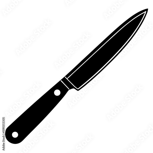 knife on a white background