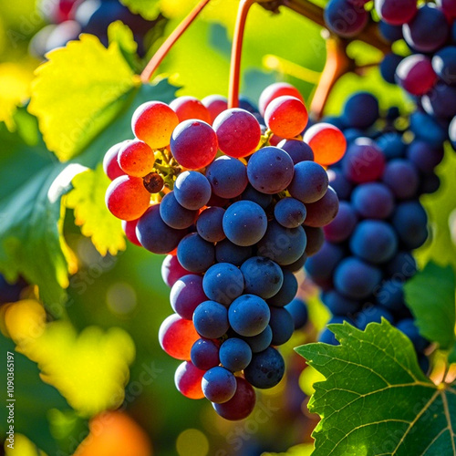 fresh grape plantation
