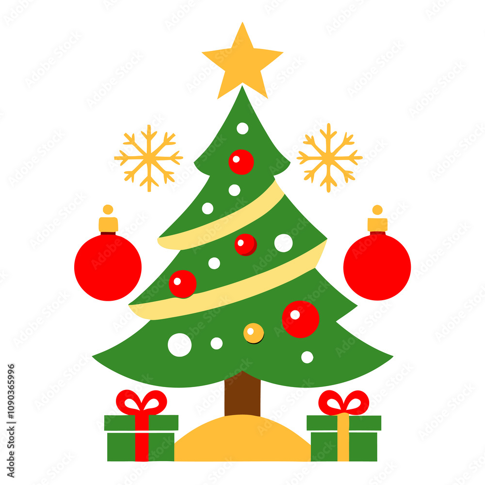 Fototapeta premium christmas christmas card vector on white backgroun