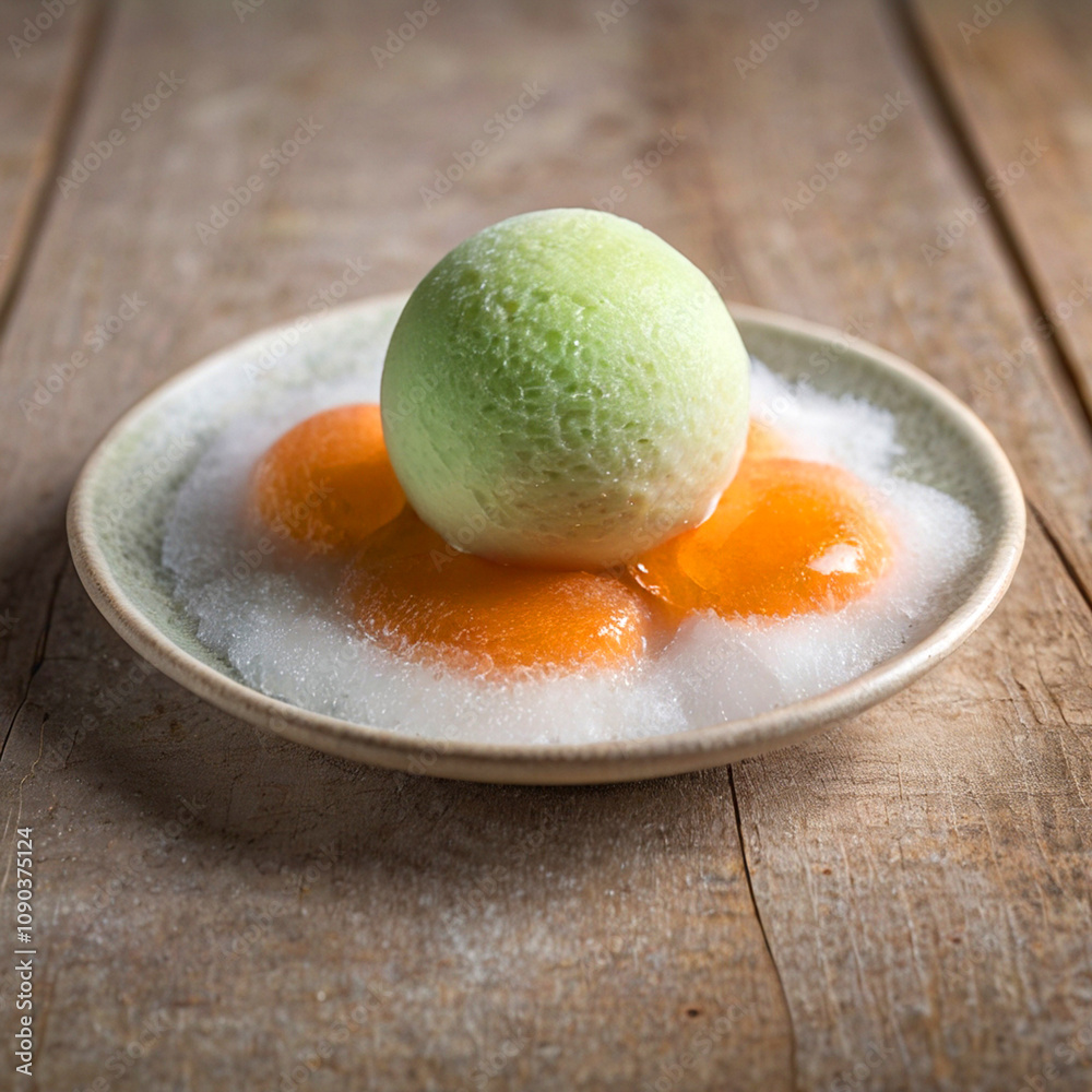 Mochi ice cream in various flavors and colors
