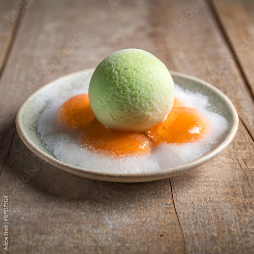 Obraz na płótnie Mochi ice cream in various flavors and colors w salonie