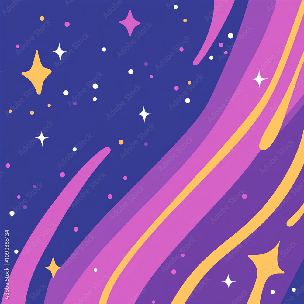 Fototapeta premium Playful abstract background with vibrant colors and whimsical shapes