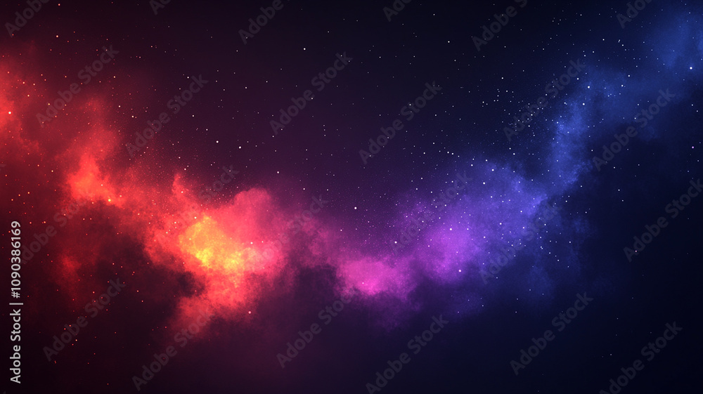 Fototapeta premium vibrant cosmic background filled with colorful nebulae and stars