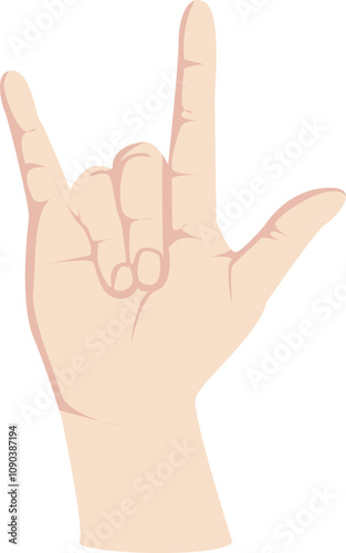 Hand Sign I Love You Illustration