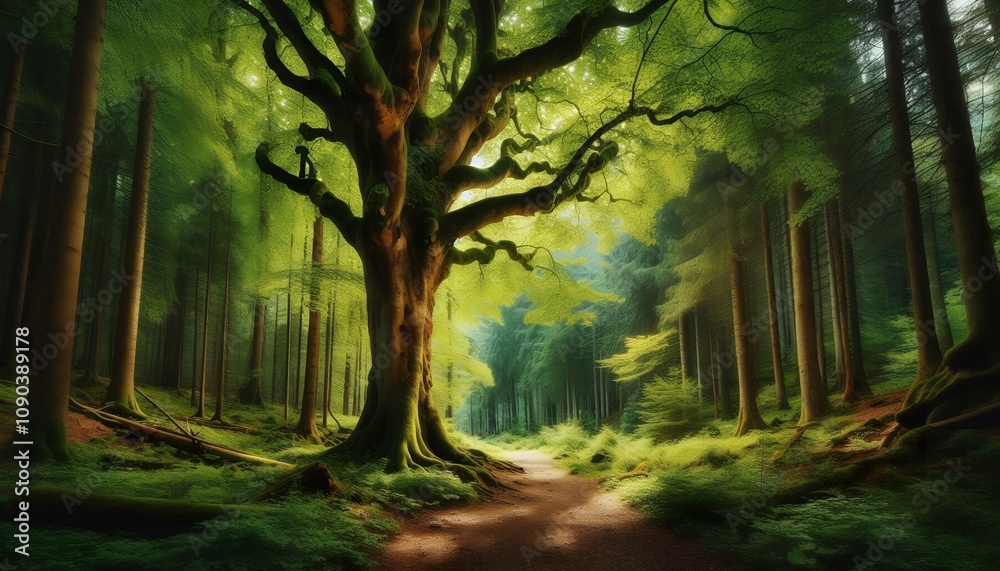 Fototapeta premium morning in the woods