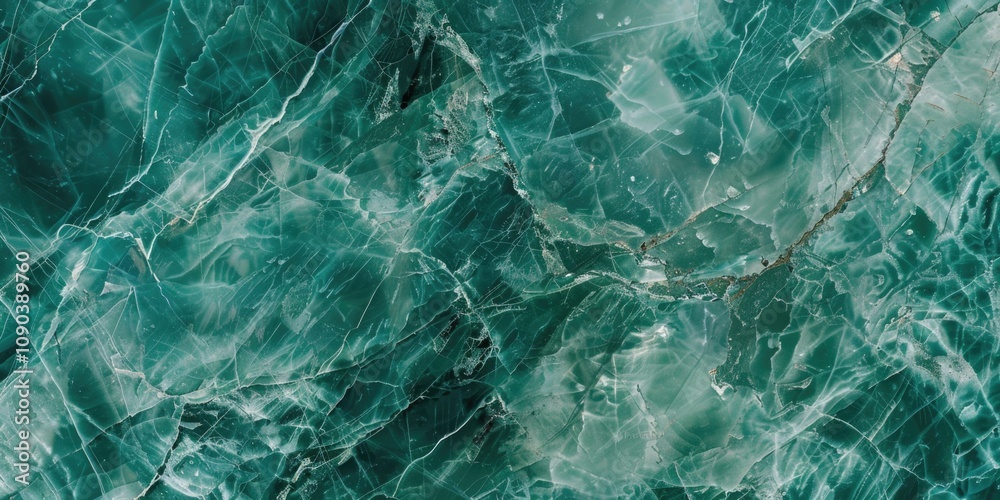 Obraz premium Close-up of a marble pattern, showcasing its geode form and crystalline structure. Abstract natural texture for backgrounds.