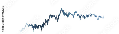Stock chart rising analysis financial market data visualization digital environment market trends investment insights, transparent background