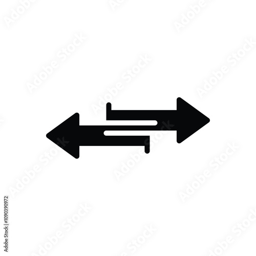 Black solid icon for transfer