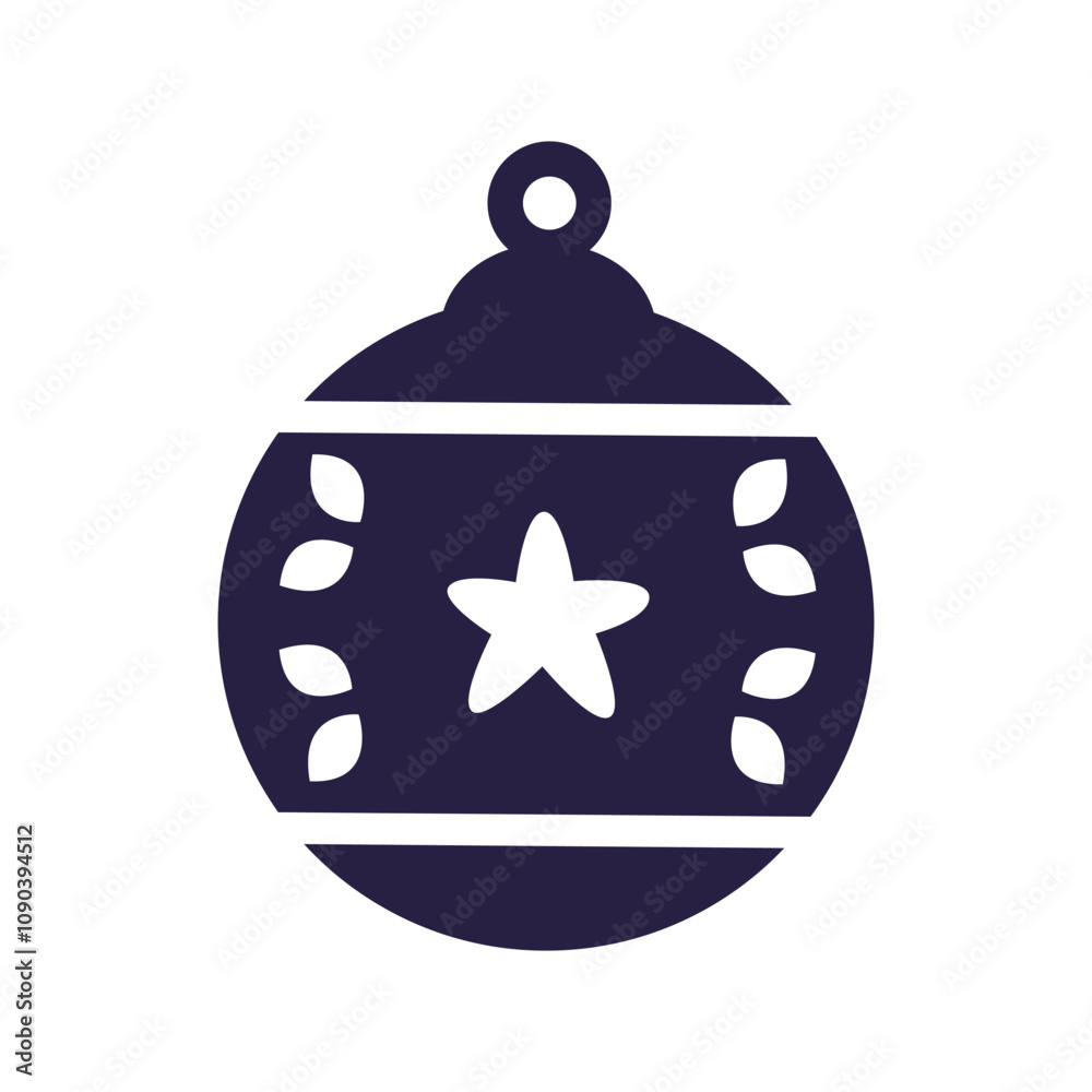 Fototapeta premium vector Christmas icons of black color