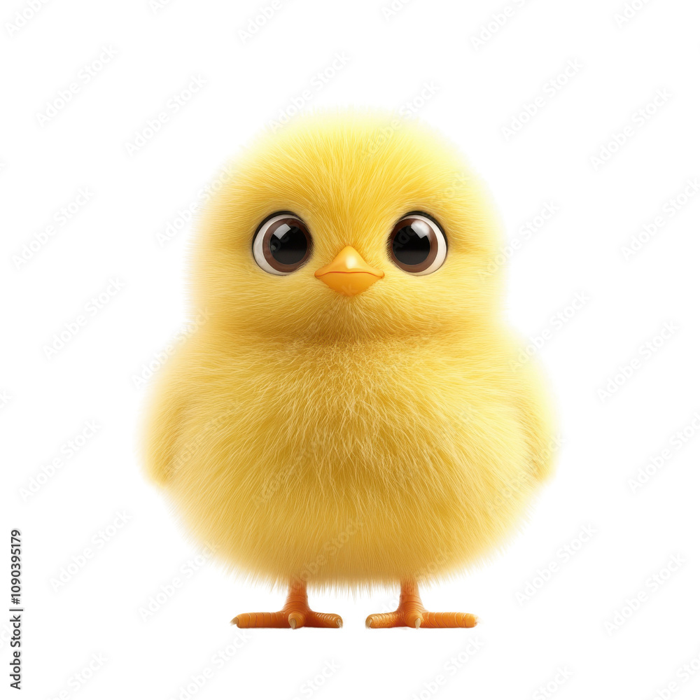 Adorable and Cute Cartoon Yellow Chick with Big Eyes Standing Upright, Perfect for Illustrations, Baby Animal Themes, Springtime Events, and Children's Designs Adorable and Cute Cartoon Yellow Chick with Big Eyes Standing Upright, Perfect for Illustrations, Baby Animal Themes, Springtime Events, and Children's Designs