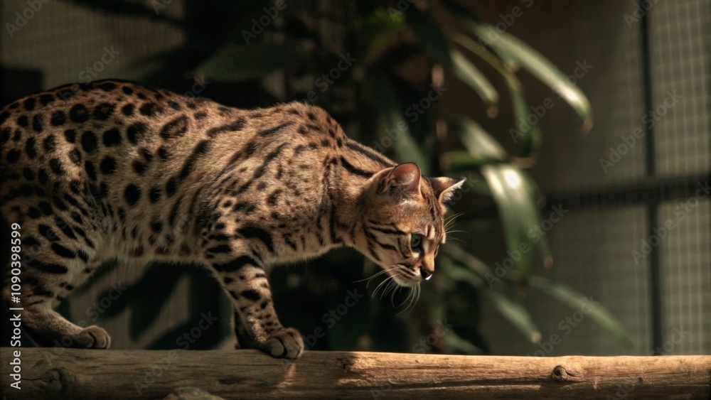 Fototapeta premium leopard in the zoo