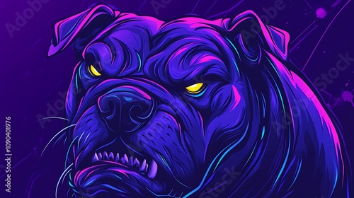 Fierce Bulldog Illustration
