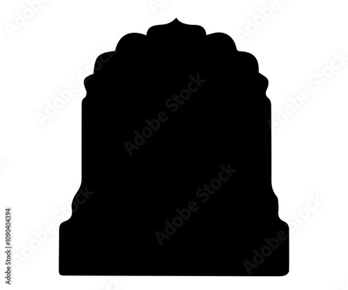 Temple shape backdrop, Temple background, mandir shape, temple element shape illustration, temple icon, mandir background shape element icon