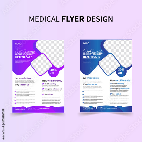 Modern corporative flyer template