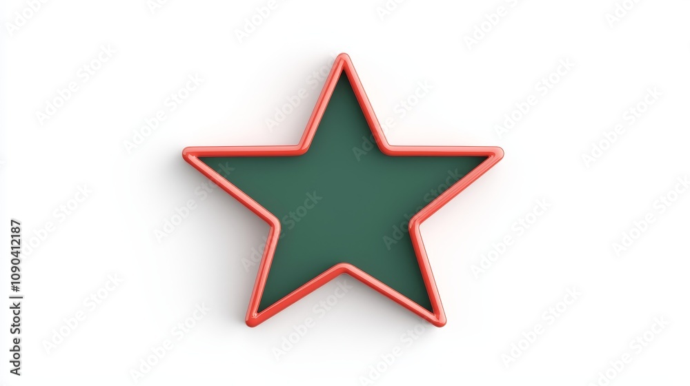 Fototapeta premium Creative star design digital art graphic illustration minimalist style online environments modern concept for seo optimization