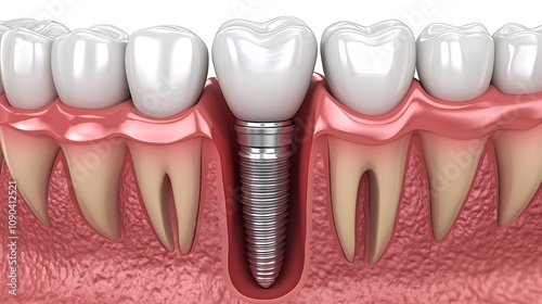 Dental Implant Illustration