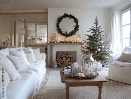 Elegant White Christmas Liv...