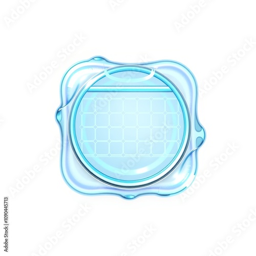 3D Enchanted Goal Tracker Icon with Whimsical Shimmer for Transparent Overlays, High Resolution photo