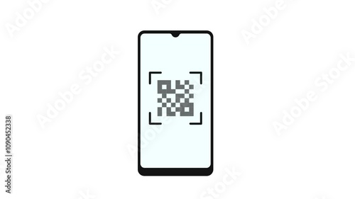 animated scanning qr code for mobile payment