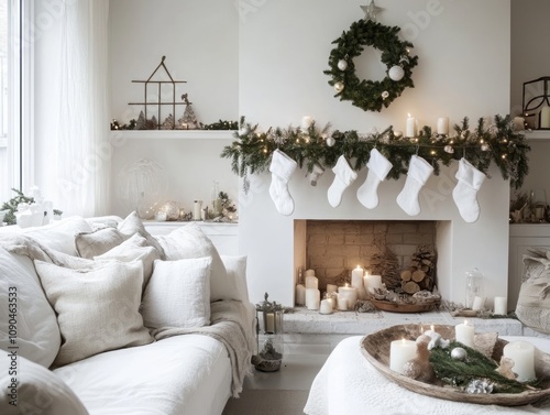 White Christmas Living Room...