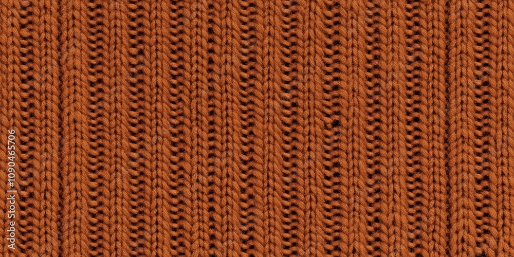 Naklejka premium Warm and Cozy Textured Knit Fabric Background in Rich Orange Hue for Home Décor, Fashion, and Craft Projects to Evoke Comfort and Style in Every Design