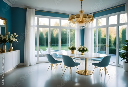 Photo interior modern design room 3d illustration