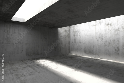 Canvastavla Modern concrete and building interior space