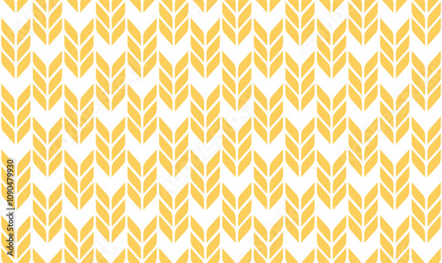 Wheat or rice grain pattern. Oat grain seamless background. Wheat cereal seed texture. Abstract organic seamless pattern. Vector illustration isolated on white background.