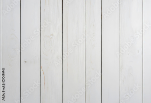Wallpaper Mural White vertical wood boards. Wooden planks on a wall or floor with grain and texture. Torontodigital.ca