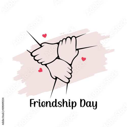 happy friendship day vector background. it is suitable for card, banner or poster