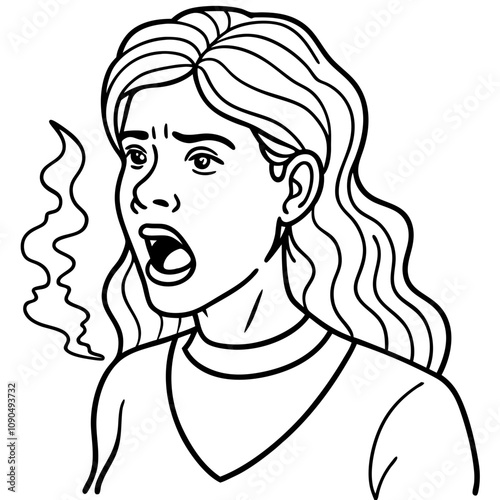 : bad breath women-