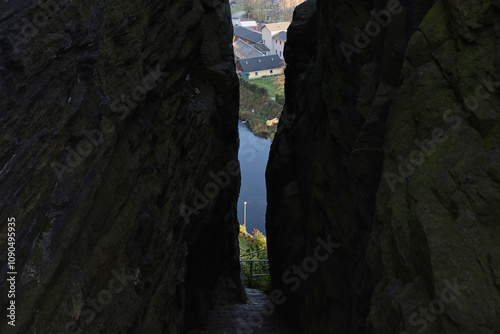 Wolfsschlucht, Wolkenstein im Erzgebirge, Erzbezirkskreis, Sachsen, Deutschland photo