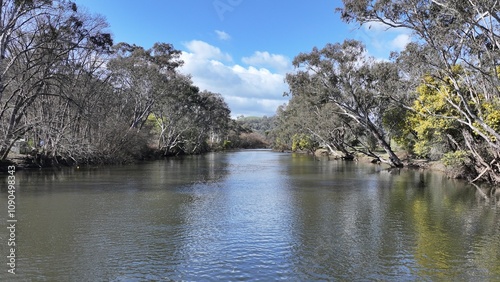 Aerial photo of Goulburn River at Alexandra Victoria Australia photo