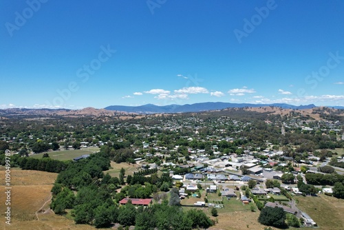 Aerial photo of Alexandra Victoria Australia photo